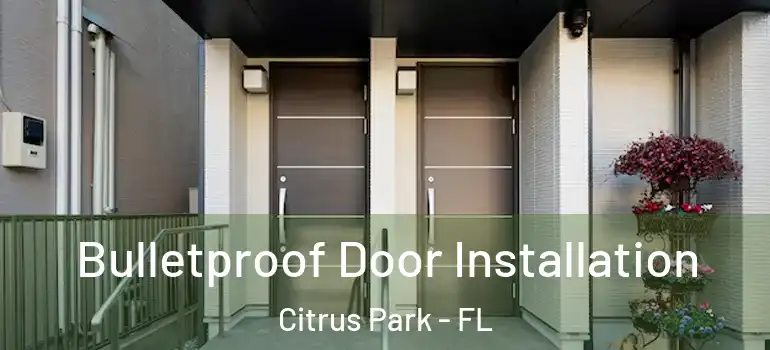 Bulletproof Door Installation Citrus Park - FL