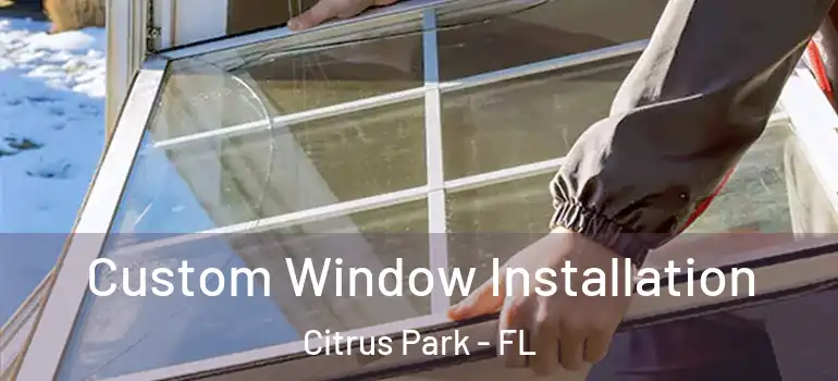 Custom Window Installation Citrus Park - FL