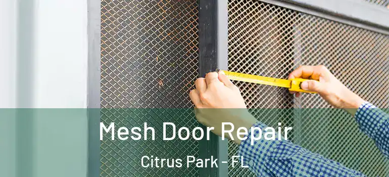 Mesh Door Repair Citrus Park - FL