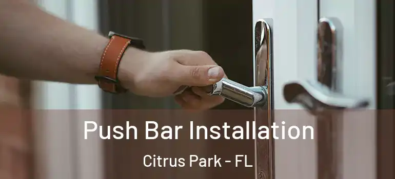 Push Bar Installation Citrus Park - FL