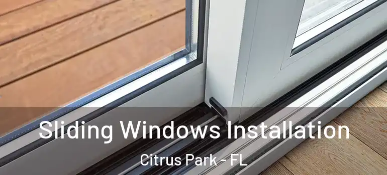 Sliding Windows Installation Citrus Park - FL