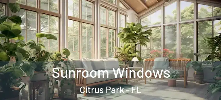 Sunroom Windows Citrus Park - FL
